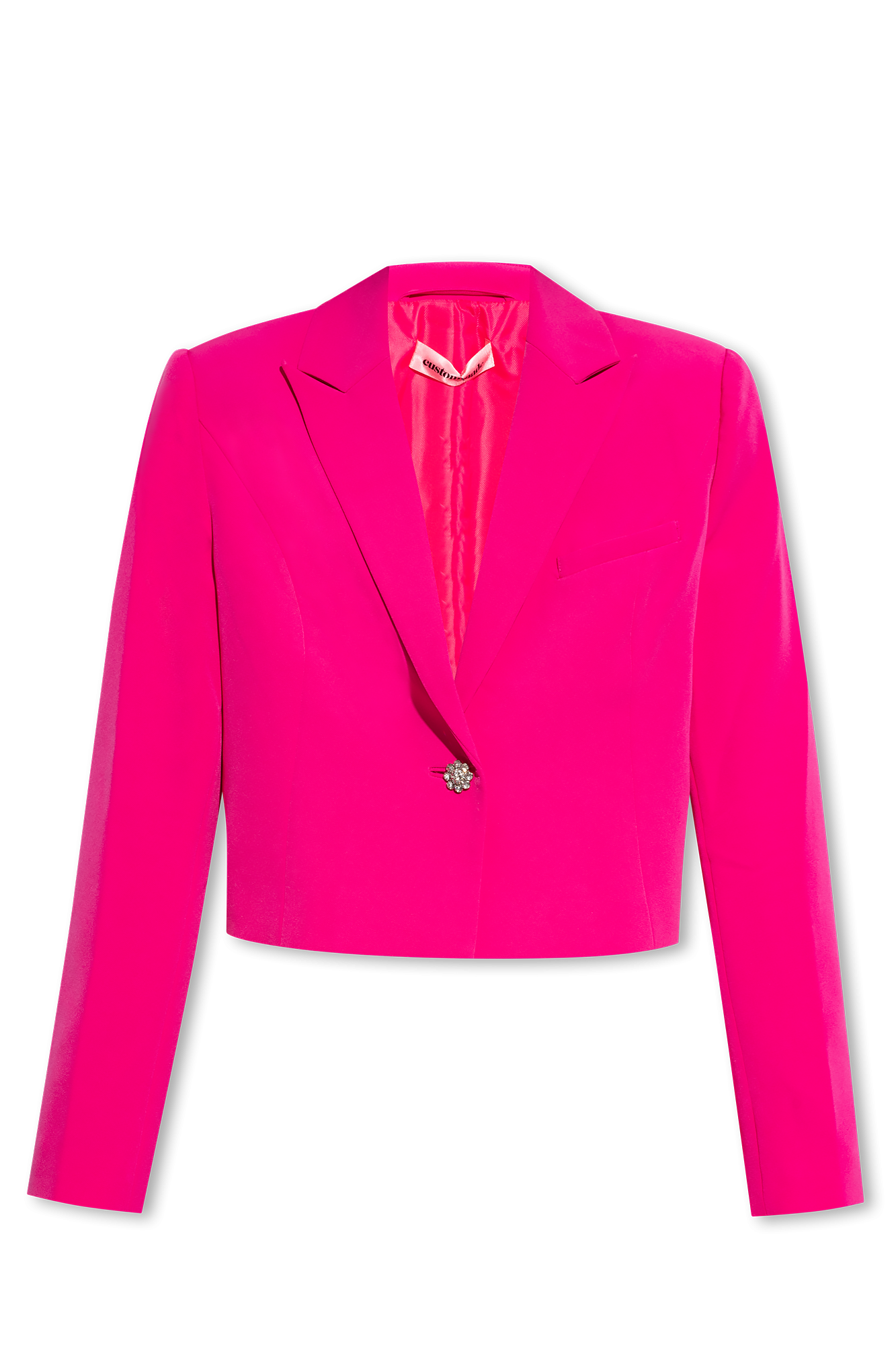 Hot pink cheap cropped blazer